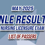 NLE Result May 2025 - LIST OF PASSERS