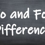 To and For Difference