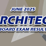 Architect Board Exam Result June 2025