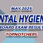 Dental Hygienist Board Exam Result May 2025 - TOPNOTCHERS