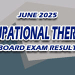 Occupational Therapist Board Exam Result June 2025