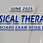 Physical Therapist Board Exam Result June 2025