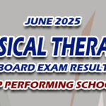 Physical Therapist Board Exam Result June 2025 - TOP PERFORMING SCHOOLS