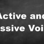 Active and Passive Voice