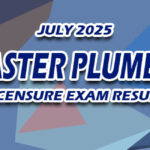 Master Plumber Licensure Exam Result July 2025