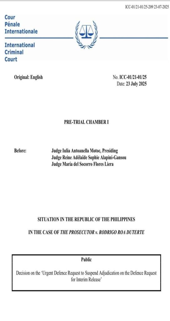 Duterte Interim Release 