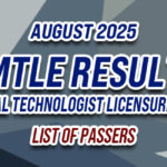 MTLE Result August 2025 - LIST OF PASSERS