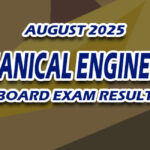 Mechanical Engineering Board Exam Result August 2025