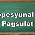 Propesyunal Na Pagsulat