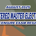 Registered Master Electrician Licensure Exam Result August 2025