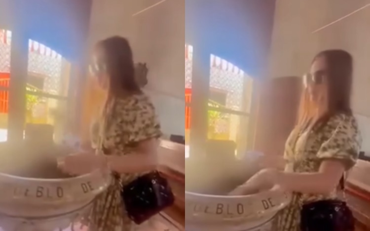 Viral Content Creator Splits On Holy Water