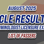 CLE Result August 2025 - LIST OF PASSERS