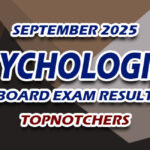 Psychologist Board Exam Result September 2025 - TOPNOTCHERS