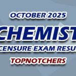 Chemist Licensure Exam Result October 2025 - TOPNOTCHERS