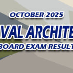 Naval Architect Board Exam Result October 2025