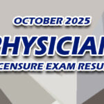 Physician Licensure Exam Result October 2025