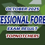 Professional Forester Exam Result October 2025 - TOPNOTCHERS