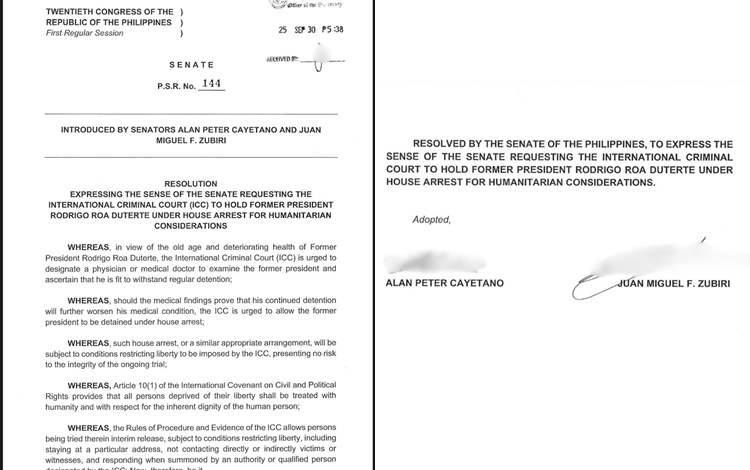 Duterte House Arrest