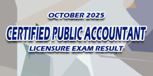 Certified Public Accountant Licensure Exam Result October 2025