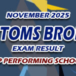 Customs Broker Exam Result November 2025 - TOP PERFORMING SCHOOLS