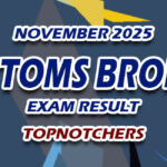 Customs Broker Exam Result November 2025 - TOPNOTCHERS