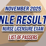 NLE Result November 2025 - LIST OF PASSERS