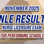 NLE Result November 2025 - TOP PERFORMING SCHOOLS