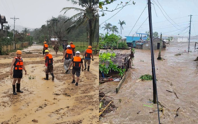 Roads Damage by Typhoon