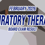 Respiratory Therapist Board Exam Result February 2026