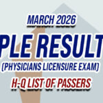 PLE Result March 2026 H-Q LIST OF PASSERS