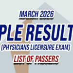 PLE Result March 2026 - LIST OF PASSERS